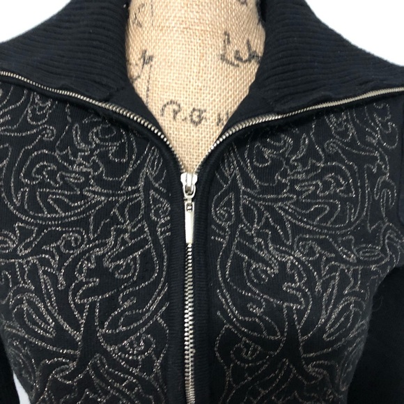 SOLD {WHBM} New Quilted Shimmer Sweater Jacket - Picture 4 of 8